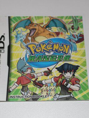 Pokemon Ranger for Nintendo DS Manual ONLY NO GAME NO CASE DU92724